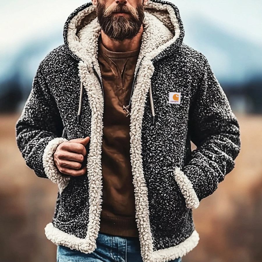 

Men's Fleece Warm Casual Hoodie Jacket