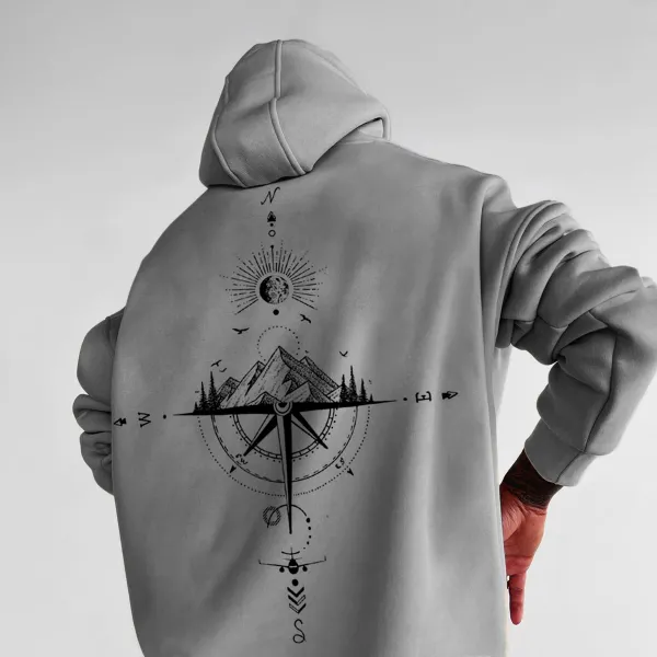 Oversize Sun Moon Star Ocean Hoodie - Anurvogel.com 