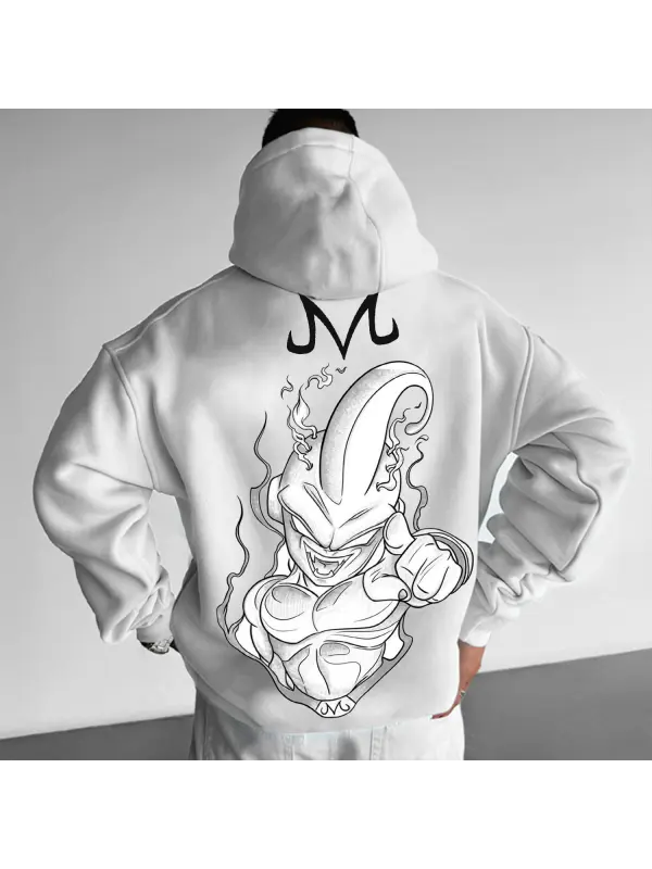 Oversized Print Hoodie - Aptkoi.com 