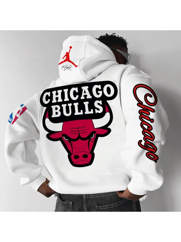 Basketball Print Hoodie - Aptkoi.com 