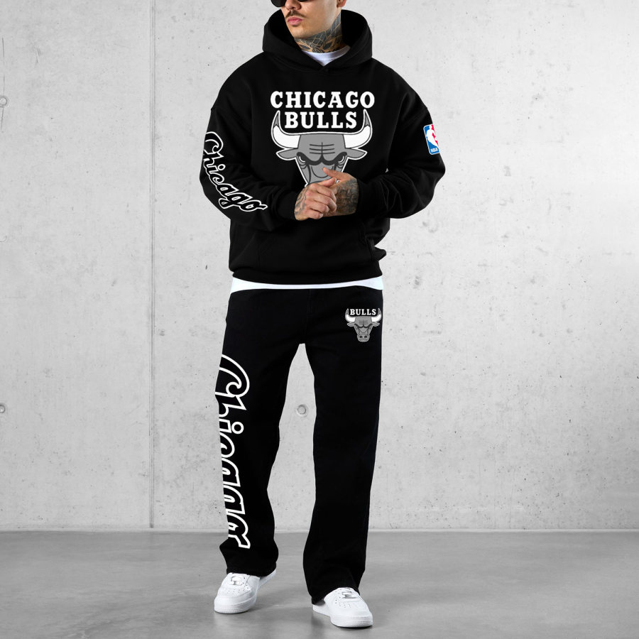 

Basketball Letter Print Loose Suit