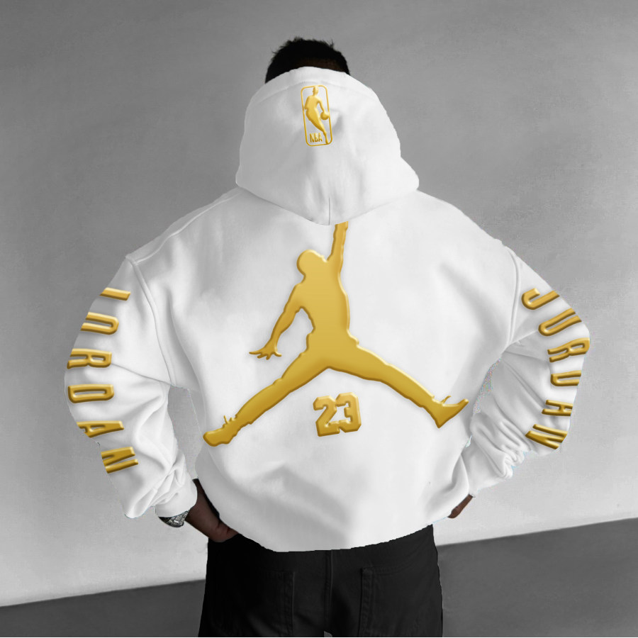 

Unisex Casual Basketball Print Oversized Hoodie