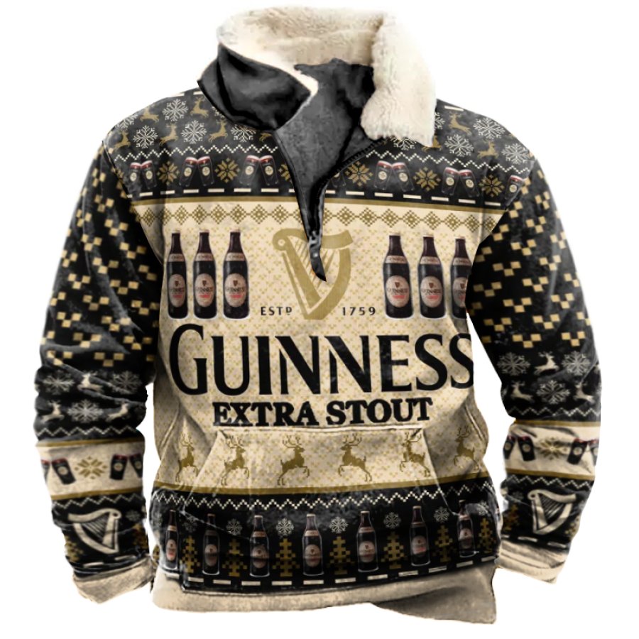 

Men's Germany Black Beer Party 3D Print Ugly Christmas Sweatshirt