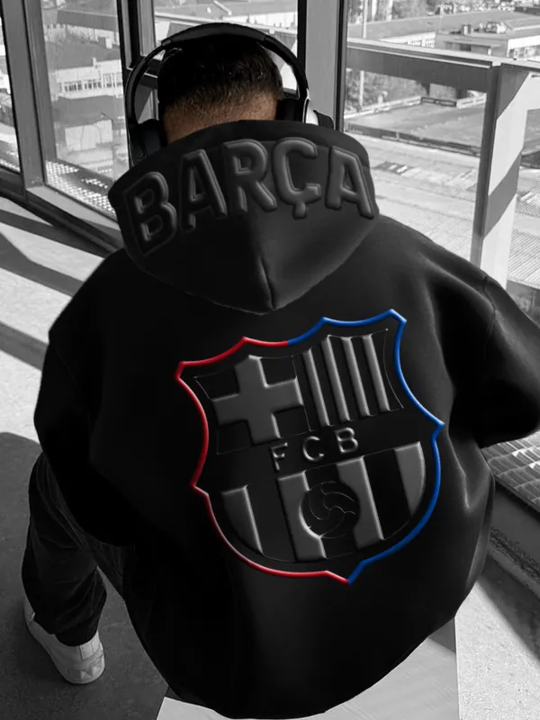 Unisex Fc Barcelona Soccer Print Casual Hoodie - Pragmaace.com 