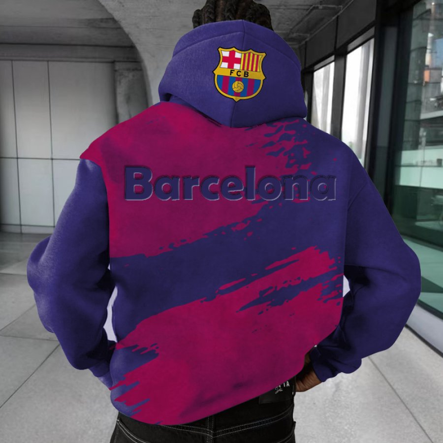 

FC Barcelona Football Club 3D Print Hoodie