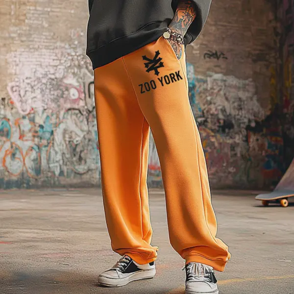 Unisex Skateboard Basketball Vintage Printed Loose Sweatpants Casual Pants - Dozenlive.com 