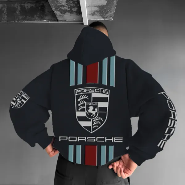 Unisex Racing Print Casual Autumn And Winter Oversized Hoodie - Anurvogel.com 
