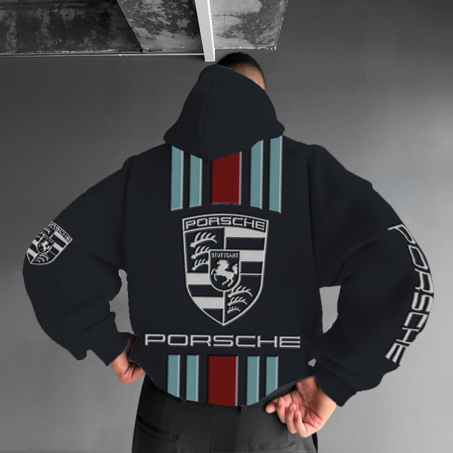 

Unisex Racing Print Casual Autumn And Winter Oversized Hoodie