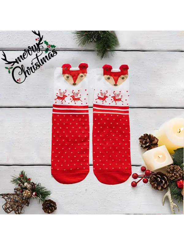 Christmas Gift Cartoon Christmas Decoration Socks - Realyiyi.com 