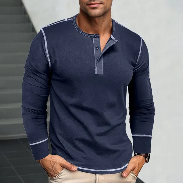 Men's Tight Design Long Sleeve T-shirt - Mobilittle.com 