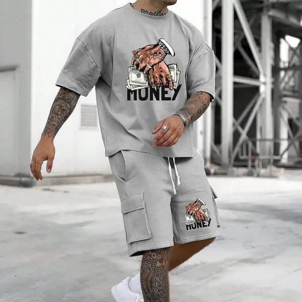 Unisex Casual Printed Sports Short Set - Anurvogel.com 