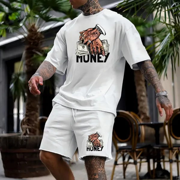 Unisex Casual Printed Sports Short Set - Anurvogel.com 
