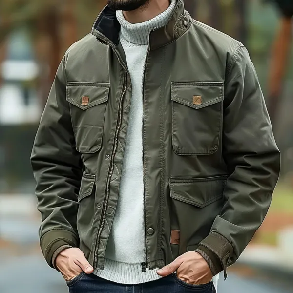Men's Multi-Pocket Vintage Casual Jacket - Anurvogel.com 