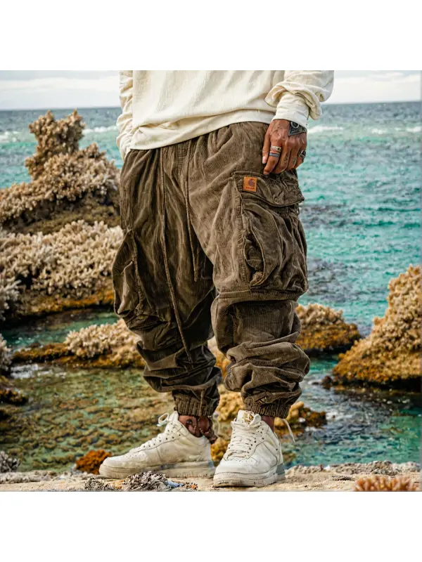 Men's Outdoor Casual Design Harem Pants - Aptkoi.com 
