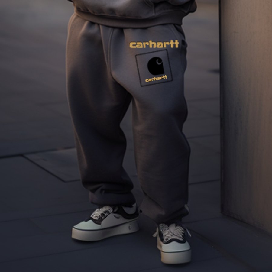 

Men's Streetwear Oversized Graphic Print Outdoor Pants Joggers Gray