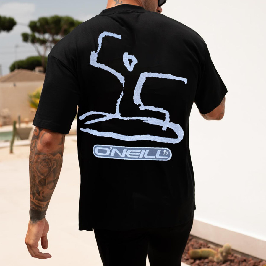 

Casual Surf Letter Print T-shirt