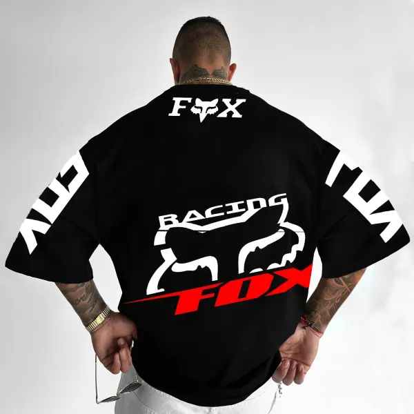 Oversize Racing Print Unisex T-shirt - Ootdyouth.com 