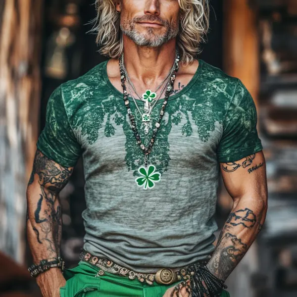 Men's Vintage St. Patrick's Day Print T-shirt - Anurvogel.com 