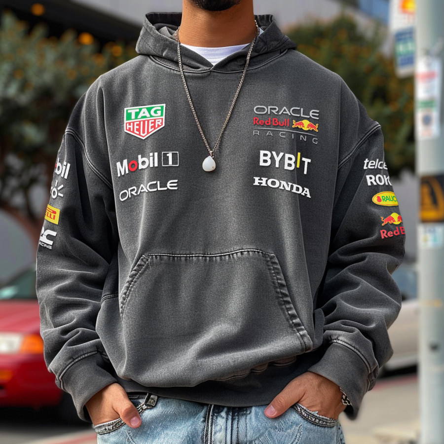 

Racing Team Crew Neck Hoodie