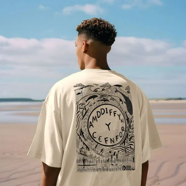 Protect The Oceans Welsh Oversized T-shirt - Anurvogel.com 
