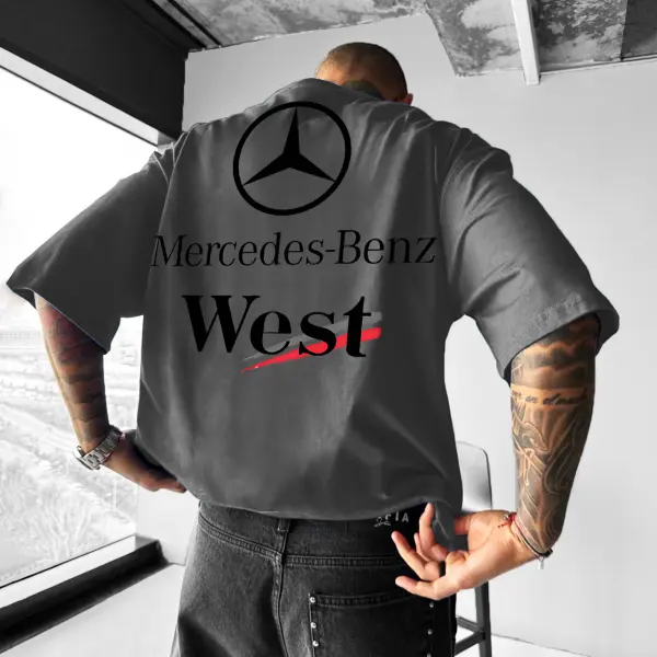 Men's Oversized Racing Casual T-Shirt - Ootdyouth.com 