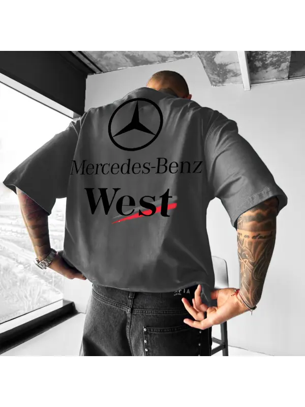 Men's Oversized Racing Casual T-Shirt - Aptkoi.com 