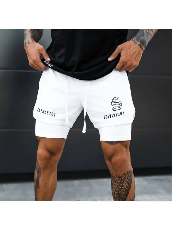 Men's Fashion Beach Shorts Woven Quick Dry Multicolour Sports Double Layer Shorts - Aptkoi.com 