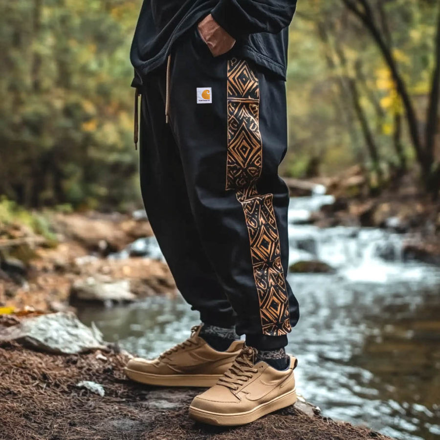 

Men's Vintage Ethnic Aztec Outdoor Pants Trousers