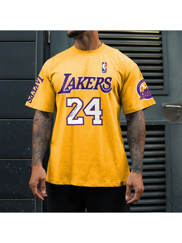 Casual Basketball Print T-Shirt - Aptkoi.com 