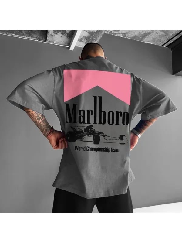 Unisex Oversized Racing Printed Casual T-Shirt - Aptkoi.com 