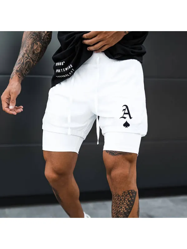 Men's Ace Of Spades Shorts Performance Shorts - Anrider.com 