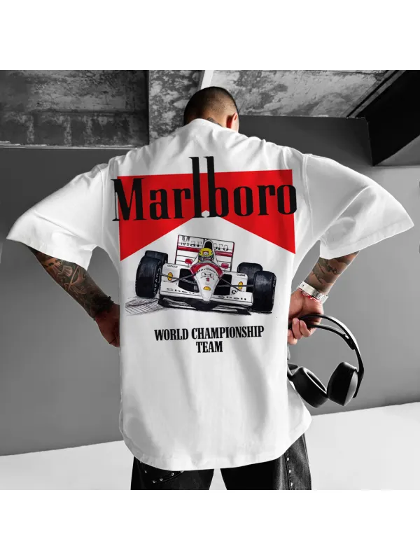 Unisex Oversized Racing Print T-shirt - Shopyiyistories.com 