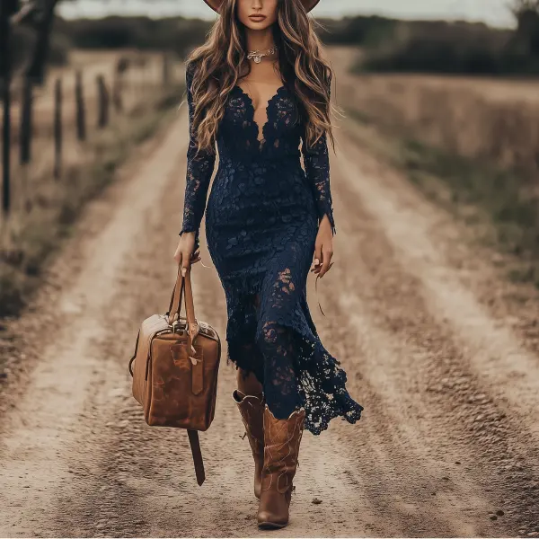 Vintage Elegant Bohemian Lace Dress - Anurvogel.com 