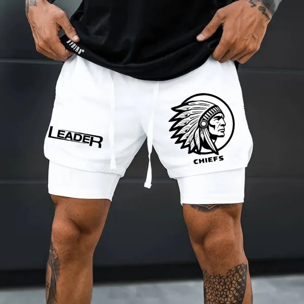 Double Layer Hybrid Athlete Shorts - Yesunshine.com 