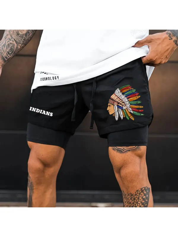 Double Layer Hybrid Athlete Shorts - Ootdmw.com 