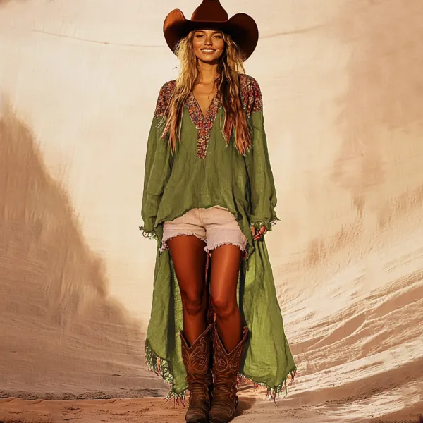 Women's Bohemian Ethnic Dress - Anurvogel.com 