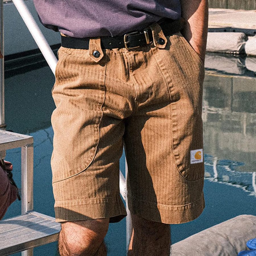 

Men's Vintage Outdoor Khaki Cargo Shorts