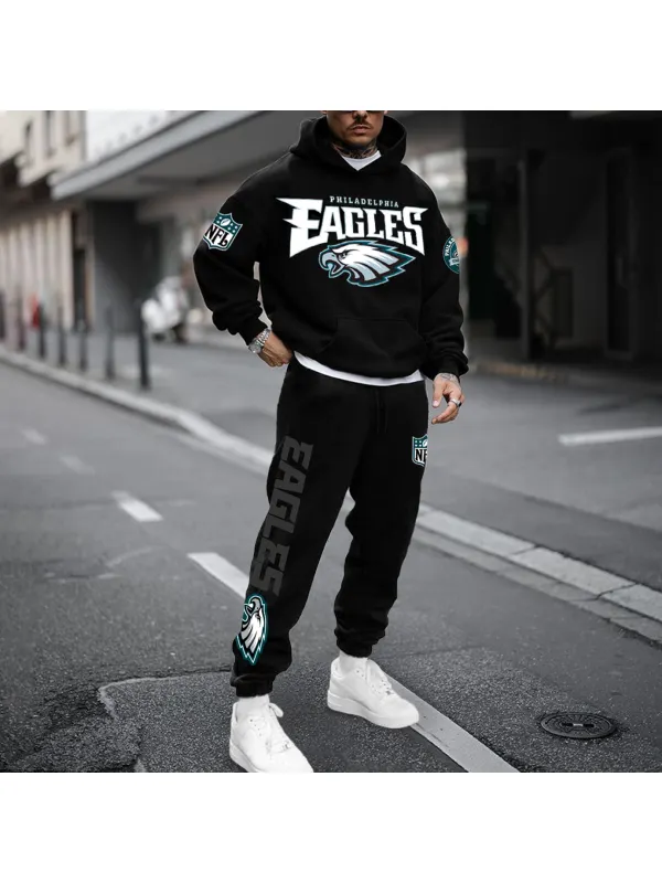Unnisex American Football Team Print Casual Hoodie Set - Shopyiyistories.com 