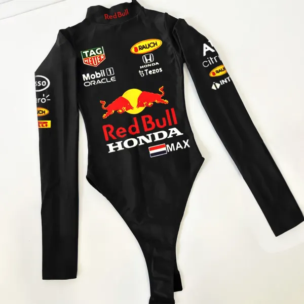 Women's Racing Team Spice One Piece Long Sleeve Top - Ootdyouth.com 