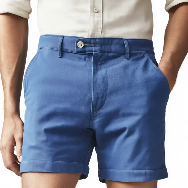Blue Chino Shorts For Men - Anurvogel.com 