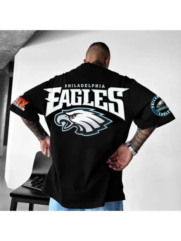 Unisex American Football Team Print Casual T-shirt - Localziv.com 