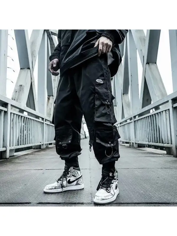 Men's Multi-pocket Casual Loose Overalls - Aptkoi.com 