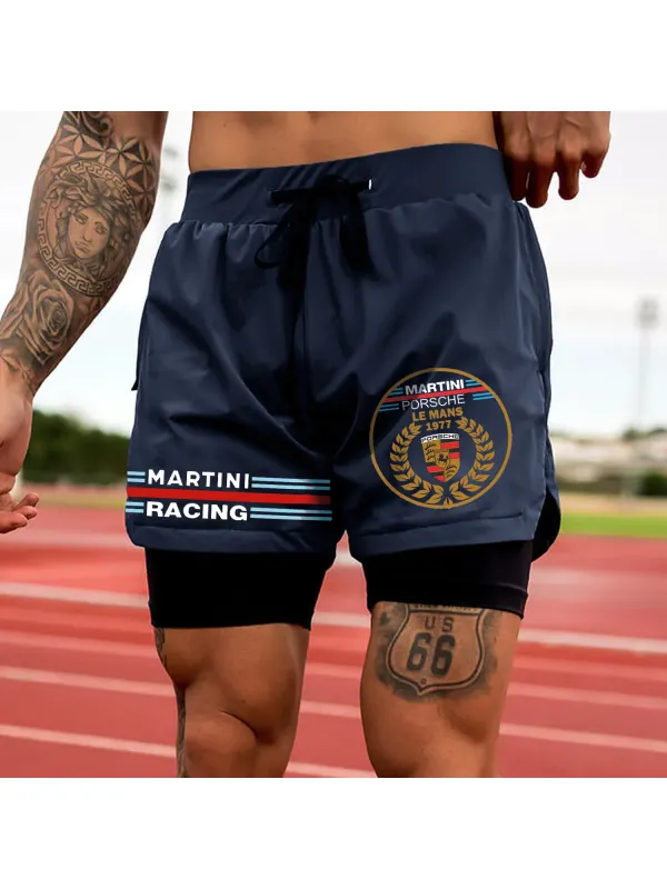 Men's Racing Motivational Workout Shorts - Localziv.com 