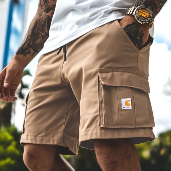 Men's Carhartt Vintage Multiple Pockets Green Cargo Shorts