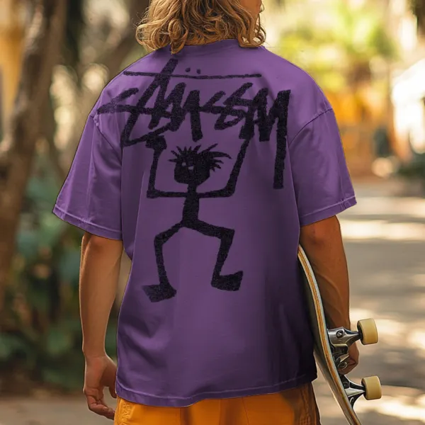 Vintage Design Printed T-shirt - Ootdyouth.com 