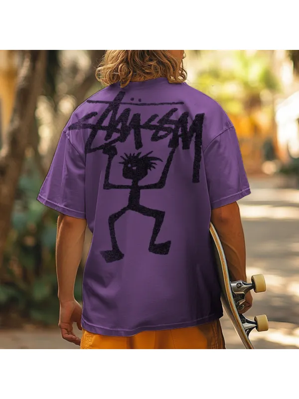 Vintage Design Printed T-shirt - Frontiercool.com 