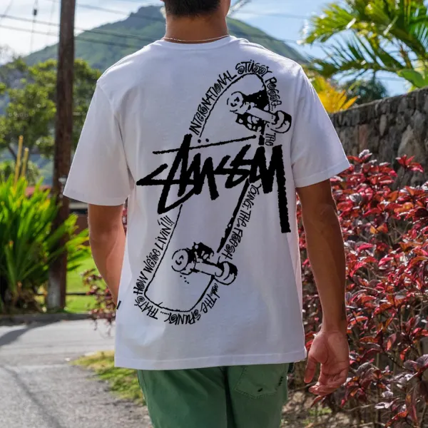 Holiday Skateboard Design T-shirt - Yesunshine.com 