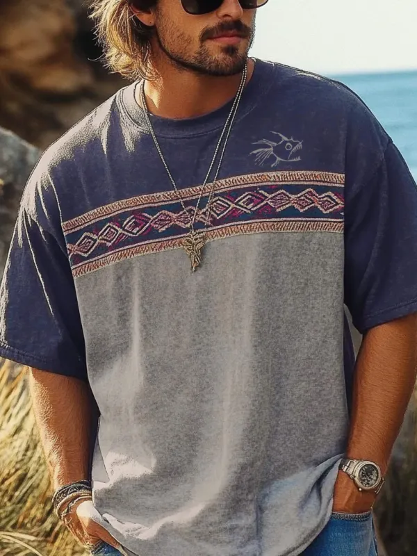 Unisex Beach Vacation Surf Print T-Shirt - Pragmaace.com 