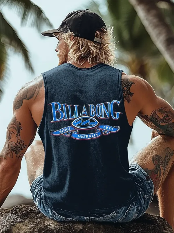 Unisex Beach Vacation Surf Print Vest - Simplyion.com 