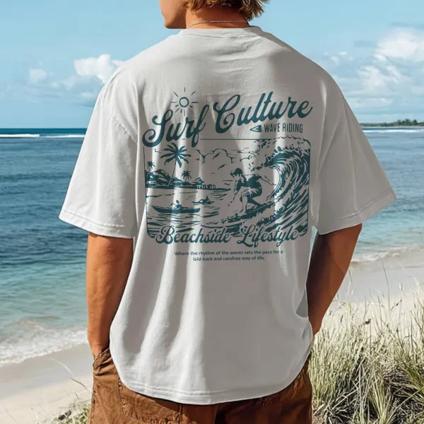 Oversize White T-Shirt For Summer Beach Style - Anurvogel.com 